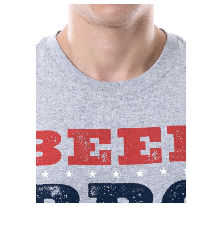Way To Celebrate Men's Gray Americana Graphic Beer BBQ United Muscle Tank Top gallery