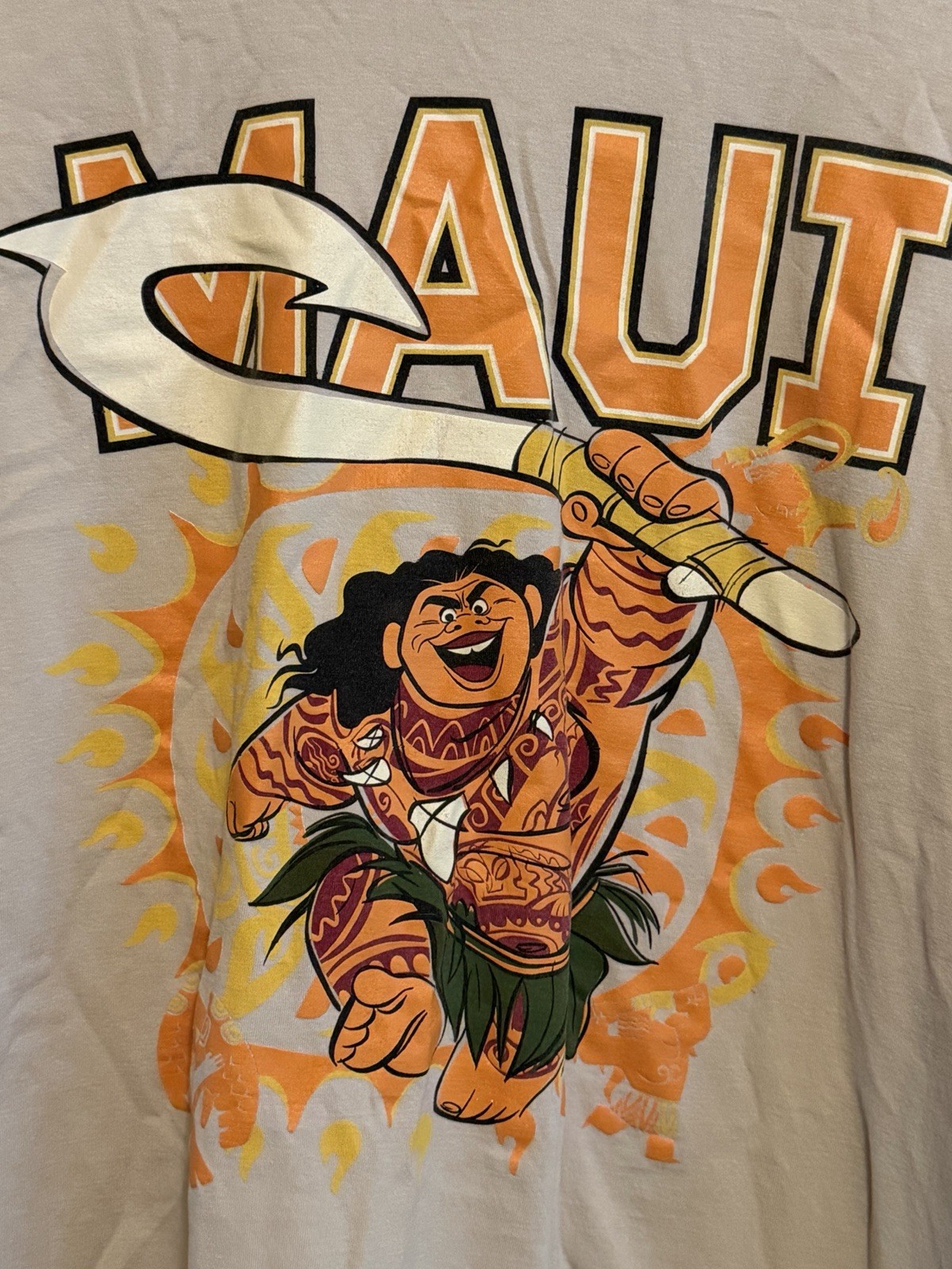 Men’s Disney Maui Tan T-shirt Size L (725) gallery
