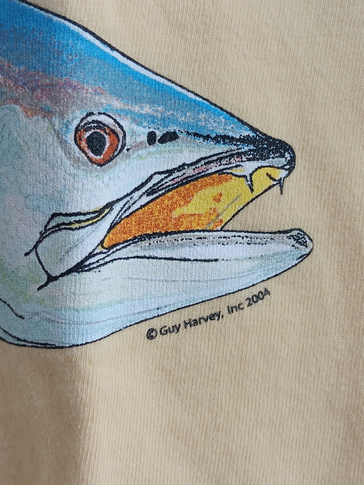 Vtg Guy Harvey By AFTCO Bluewater T Shirt Mens Size XL 2004 Graphic Logo Pocket gallery