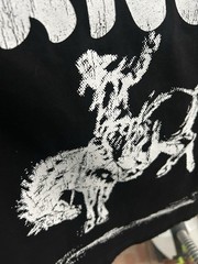 VALABASAS Rodeo Graphic Black Studded Sleeve Men’s T-Shirt Crew Neck M