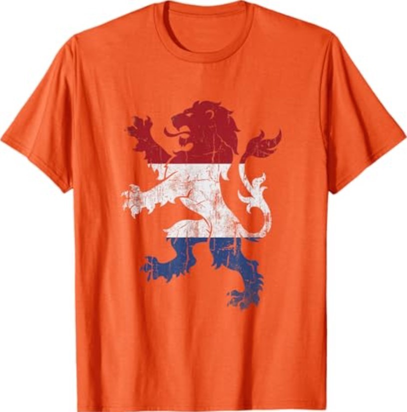 Orange Nederland Lion, Holland Dutch T-Shirt gallery