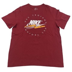 NIKE NCAA USC Trojans Size L Cardinal-Red Tee