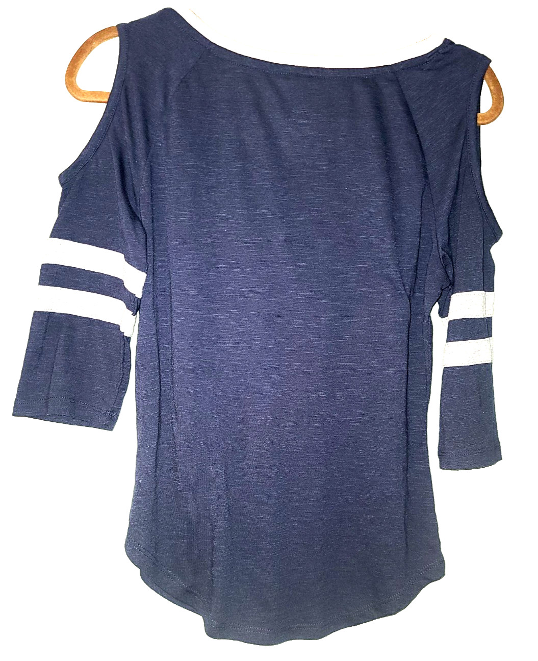 NFL Houston Texans Cold Shoulder 3/4 Sleeve Youth L 11/13 - Fits Womens S gallery