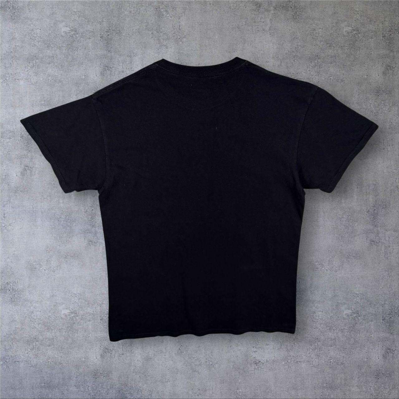DOM Goth Wolf Animal Wildlife Graphic Black Cotton T-Shirt Medium gallery