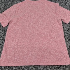 Faherty Brand Men’s Short Sleeve Henley Shirt Red Size XL Heathered XL