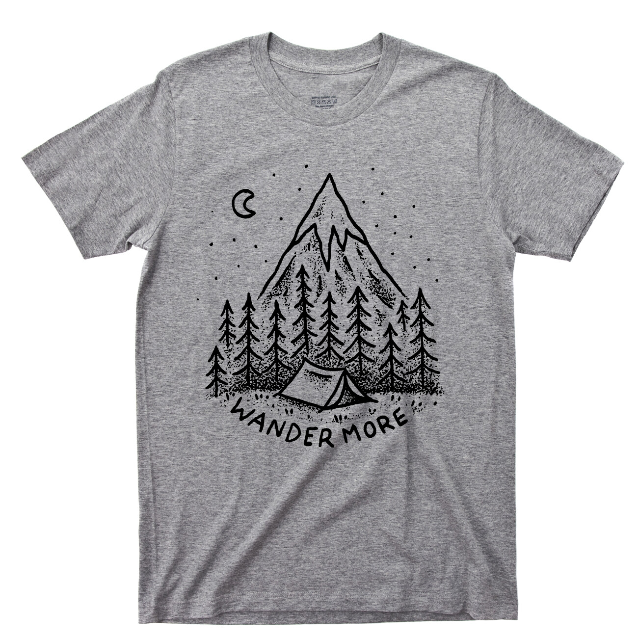 Wander More T Shirt Camping Outdoors Mountain Hiking River Appalachian Trail Tee gallery