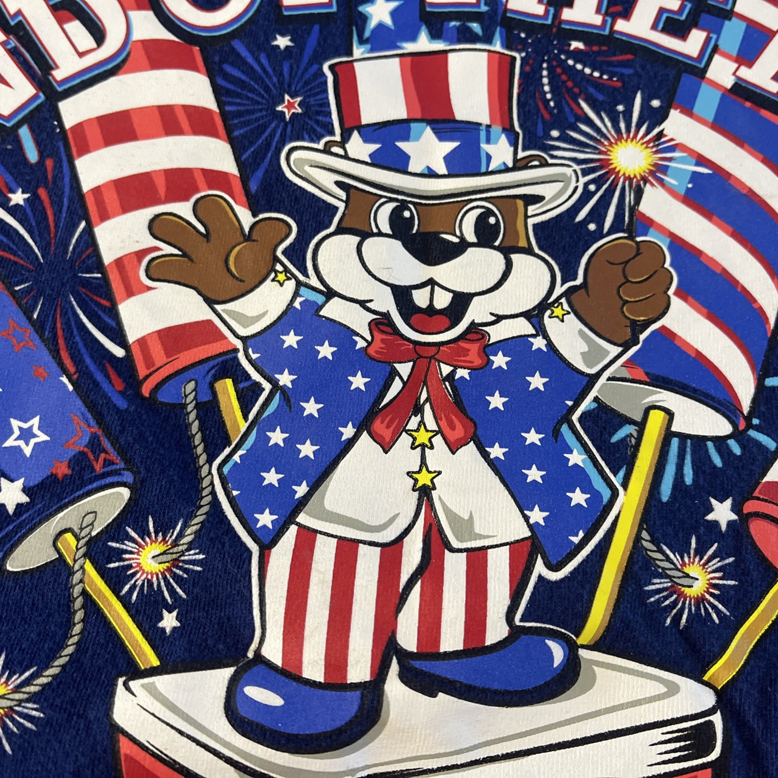 Bucees T-Shirt 4th Of July Land Of The Free Home Of The Beaver 2024 M Buc-ee's gallery
