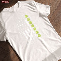 Pickleball Shirt American Flag Tee Gift for Pickleball Player Enthusiasts