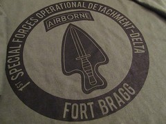 Delta Force Airborne (1st SFOD-D) Fort Bragg Silk-Screened T-Shirt XXL Army