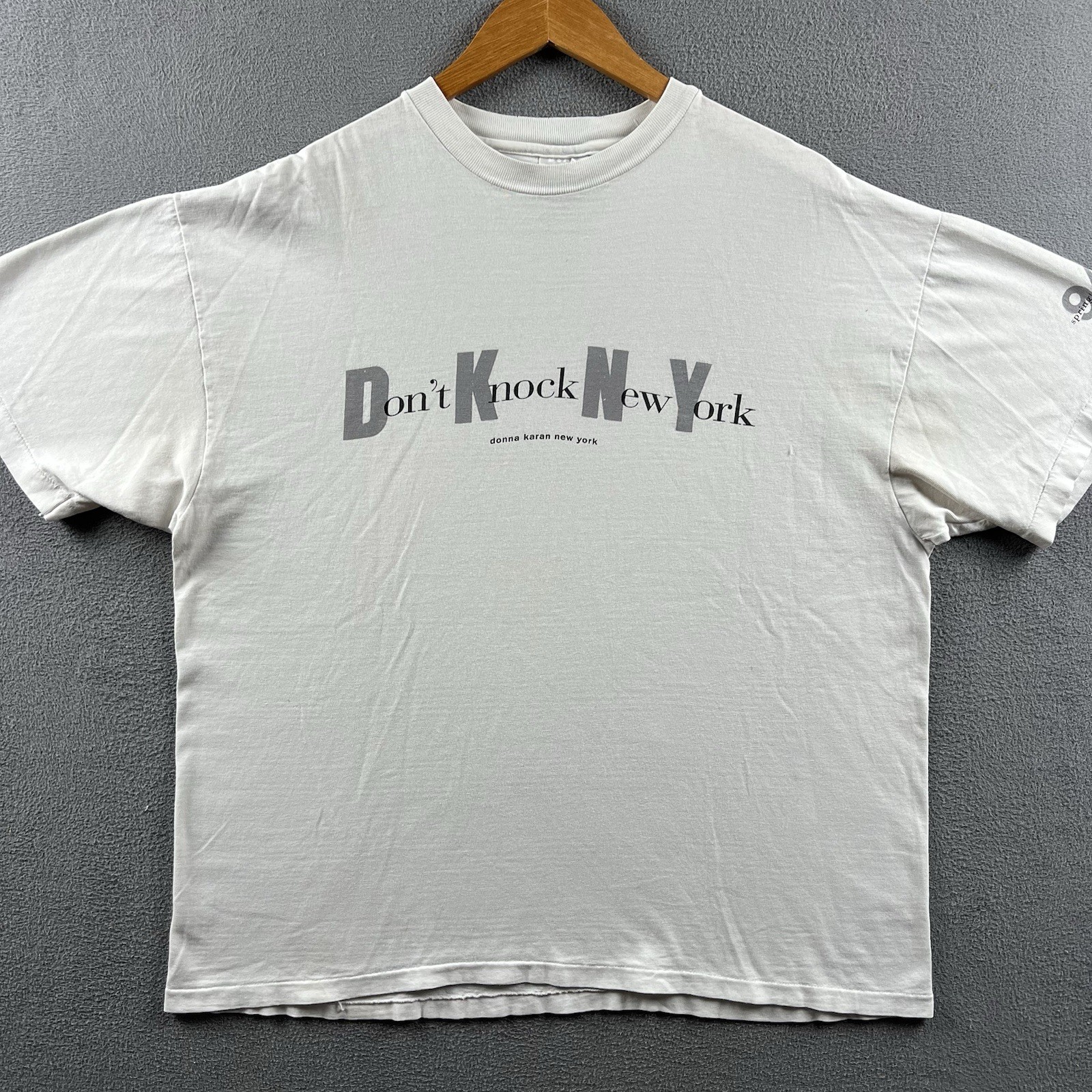 Vintage DKNY Shirt Mens XL White Single Stitch 90s Don’t Knock New York NYC 1994 gallery