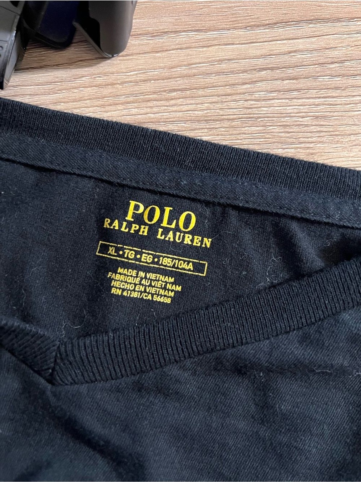 Polo Ralph Lauren Black Long Sleeve V-Neck Shirt – Men’s XL gallery