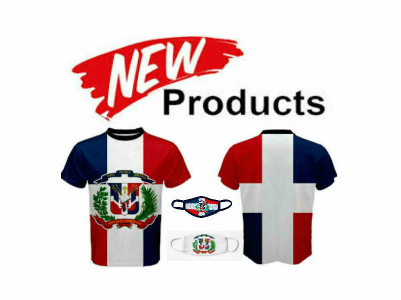 DOMINICAN REPUBLIC COAT OF ARMS FLAG MEN T-SHIRTS & FREE MASK CP BRAND gallery