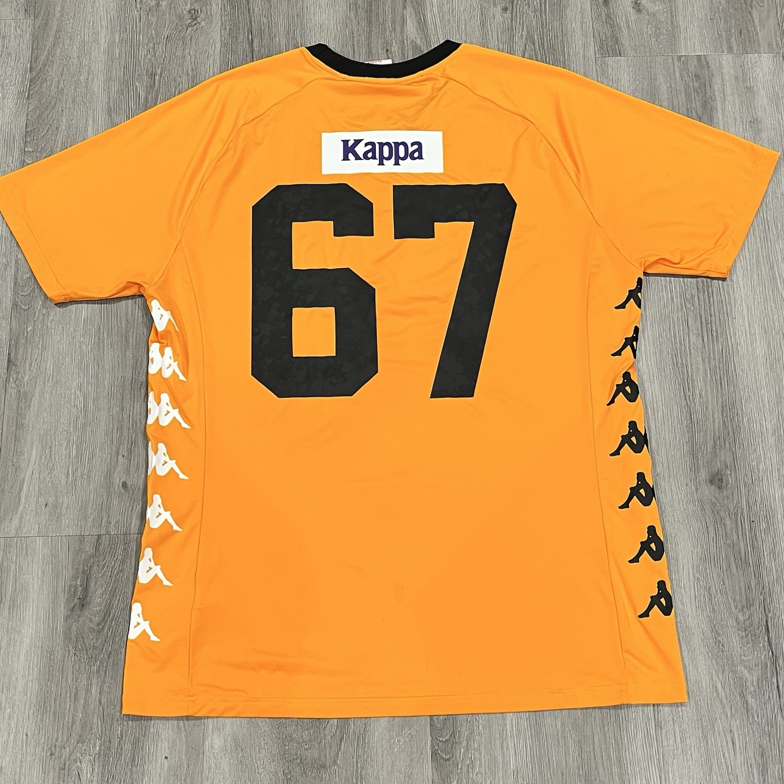 KAPPA Mens Short Sleeve Jersey #67 Orange Sz XL 2019 Fall Winter Collection gallery