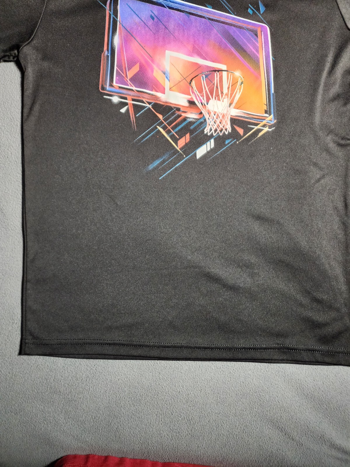 Tek Gear T-Shirt Men Large Black Short Sleeve Round Neck Basketball Polyester gallery