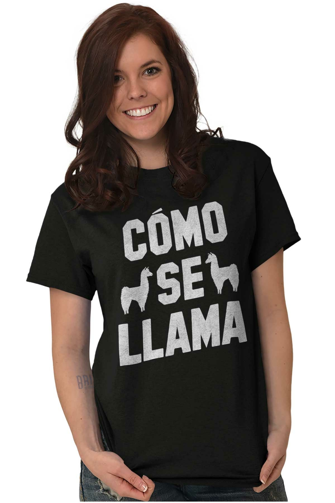 Como Se Llama Alpaca Spanish Animal Funny Womens or Mens Crewneck T Shirt Tee gallery