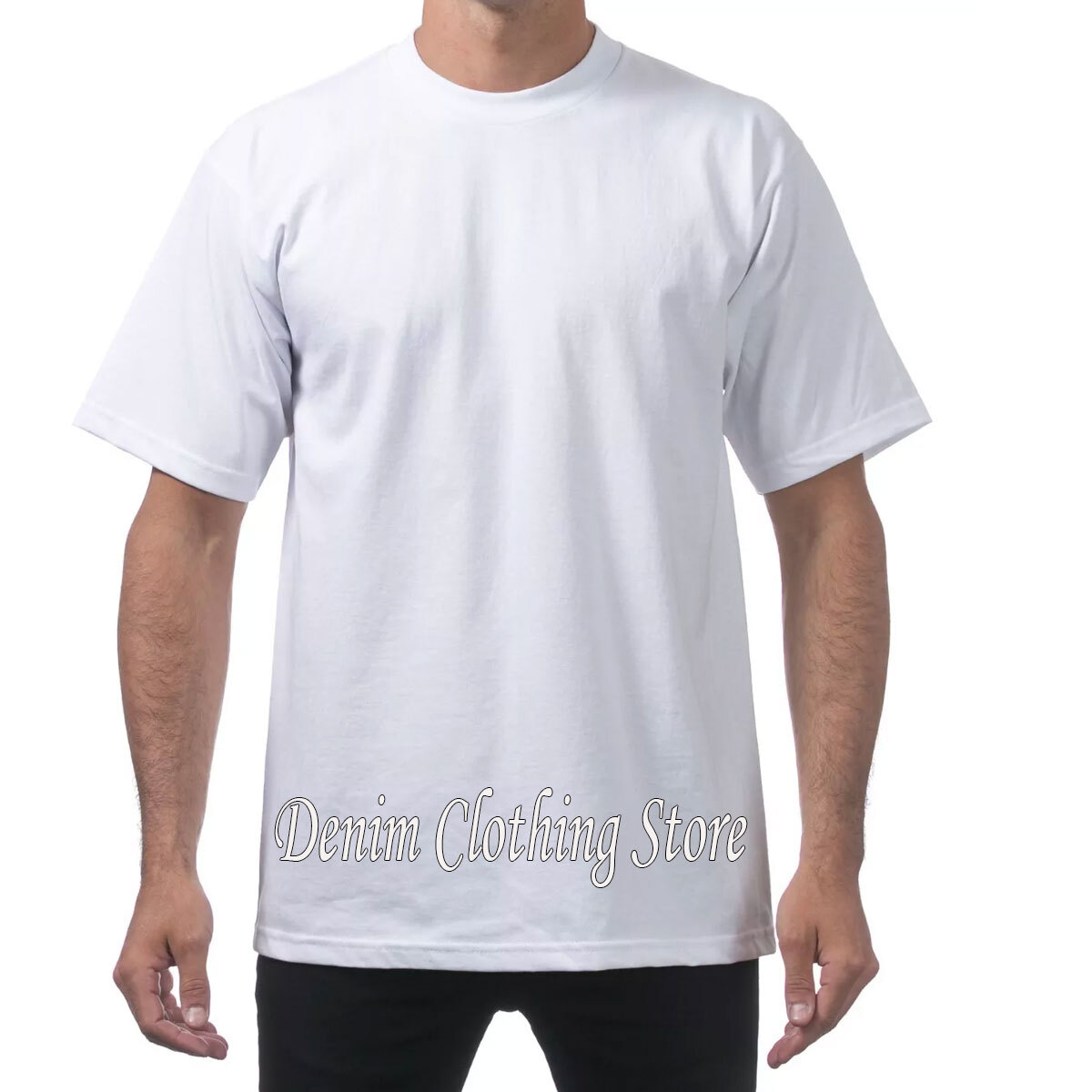 12 PACK PROCLUB PRO CLUB MENS HEAVYWEIGHT WHITE SHORT SLEEVE T SHIRTS COTTON TEE gallery