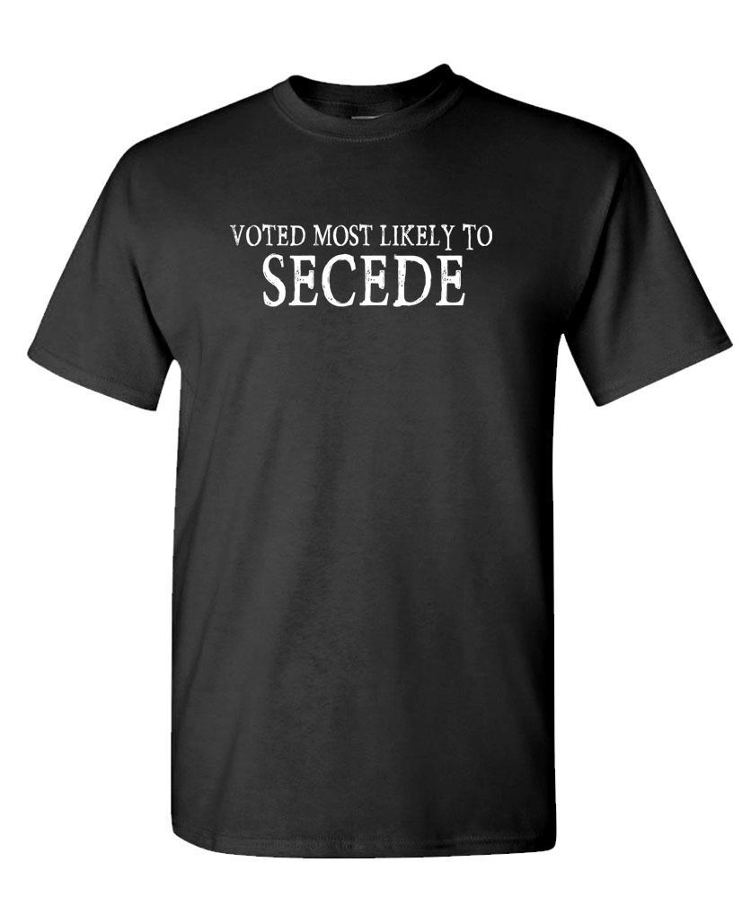 Voted Most Likely To Secede - Second Amendment - Unisex Cotton T-Shirt Tee Shirt gallery