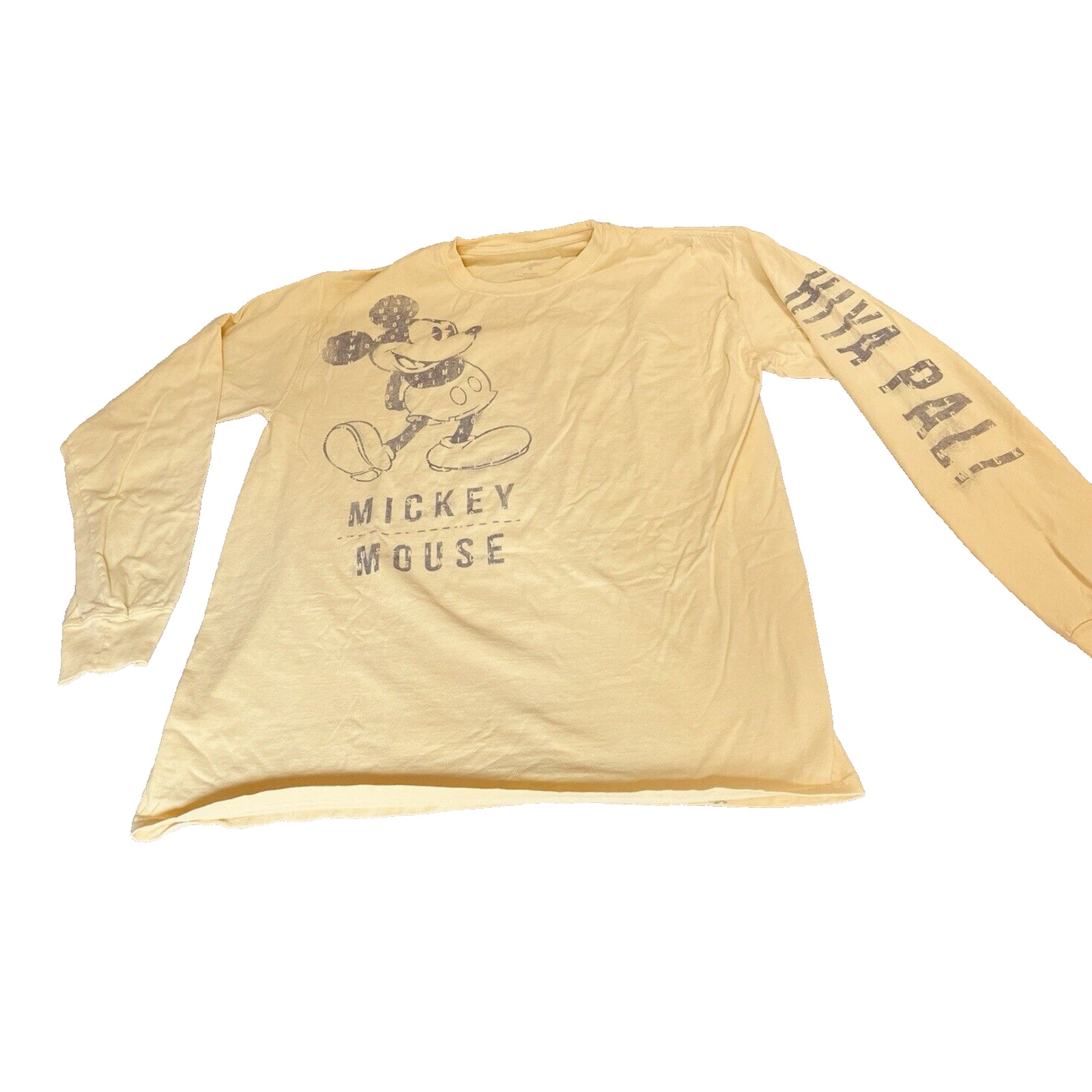 Disney Mickey Mouse T Shirt Adult Medium Yellow Graphic Mickey Mouse Hiya Pal gallery