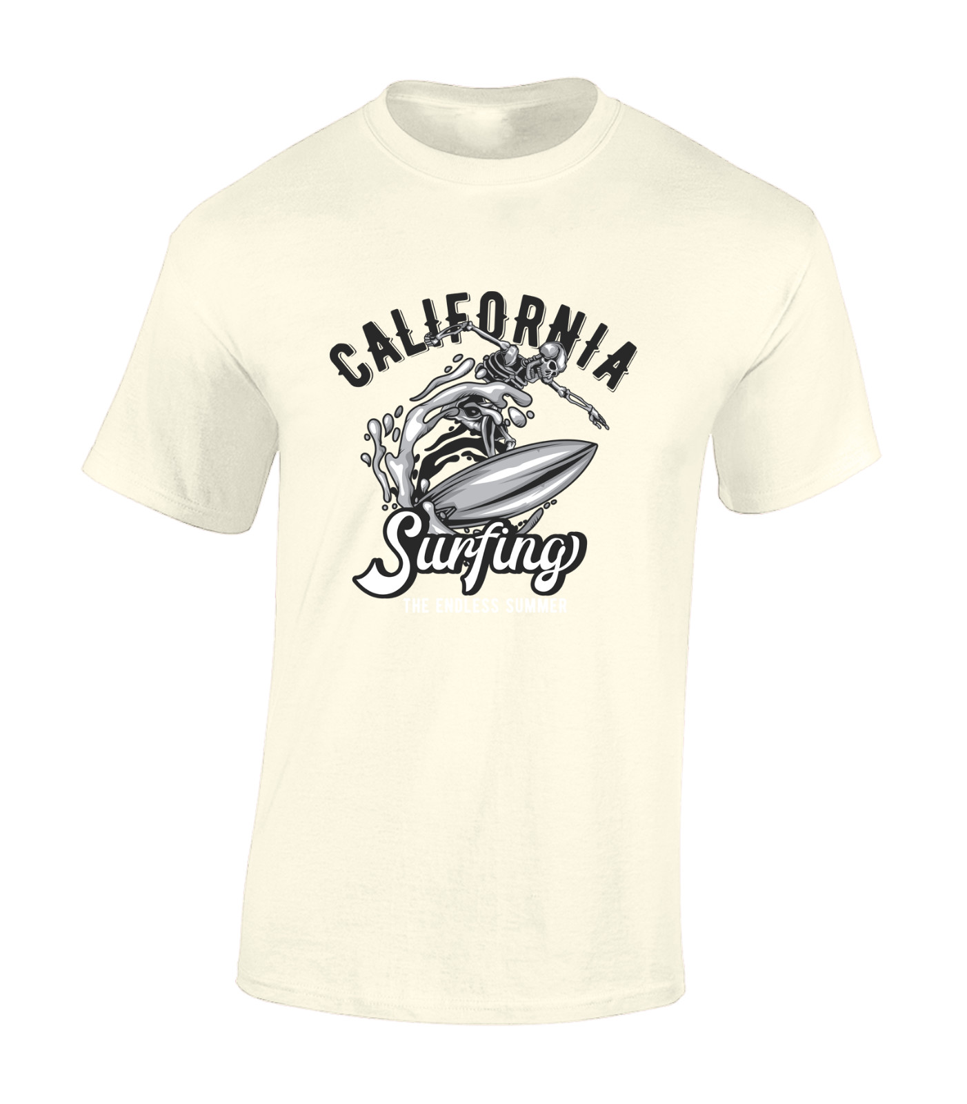 CALIFORNIA SURFING MENS T SHIRT SURFER SURFBOARD SUMMER HOLIDAY CLOTHING TOP gallery