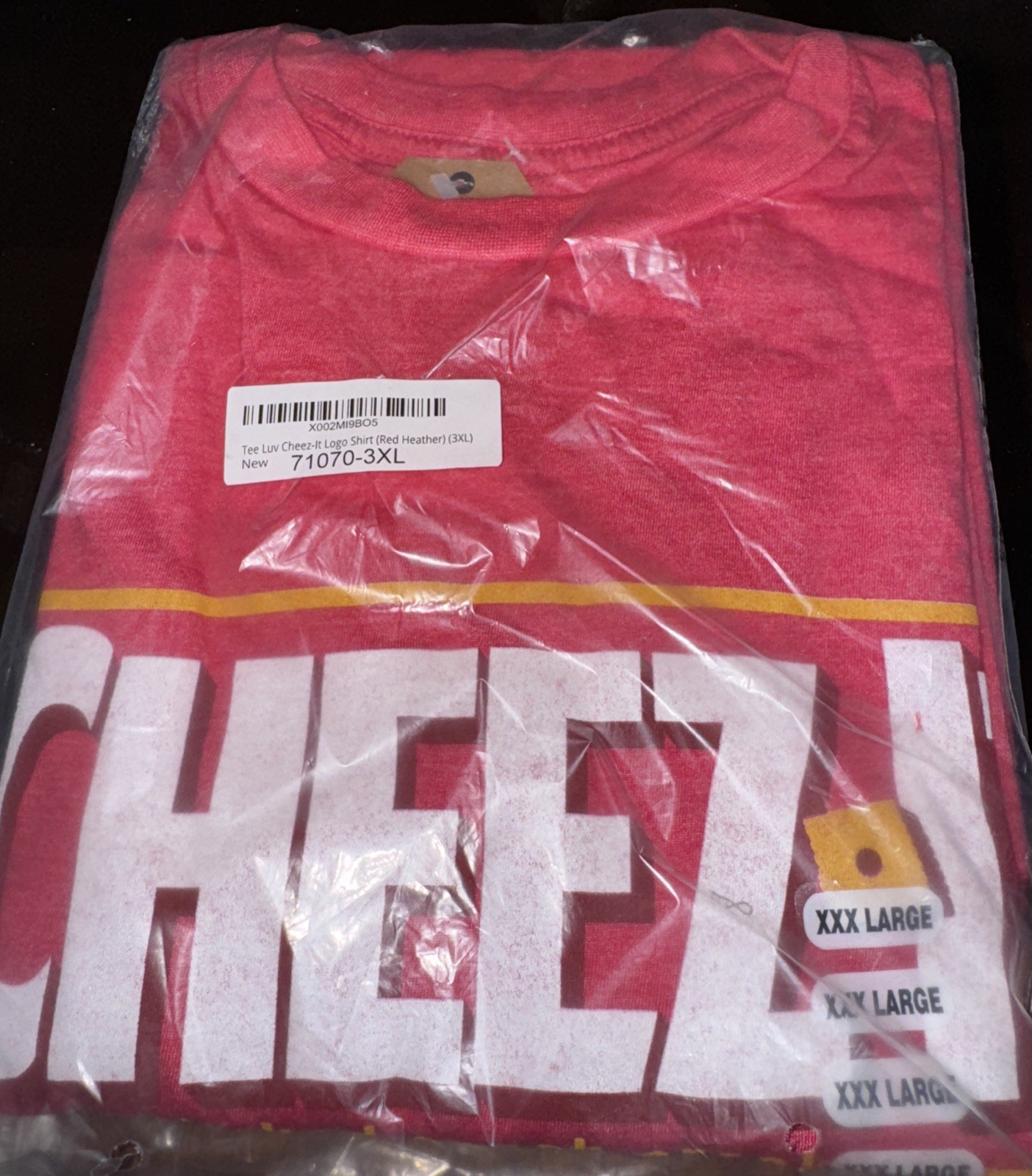 Cheezit Tee Luv Red Short Sleeve Tee Shirt T-Shirt XXXLarge gallery