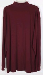 Vintage Pendleton Mock Neck Pullover Mens Sz L Maroon Long Sleeve 100% Cotton