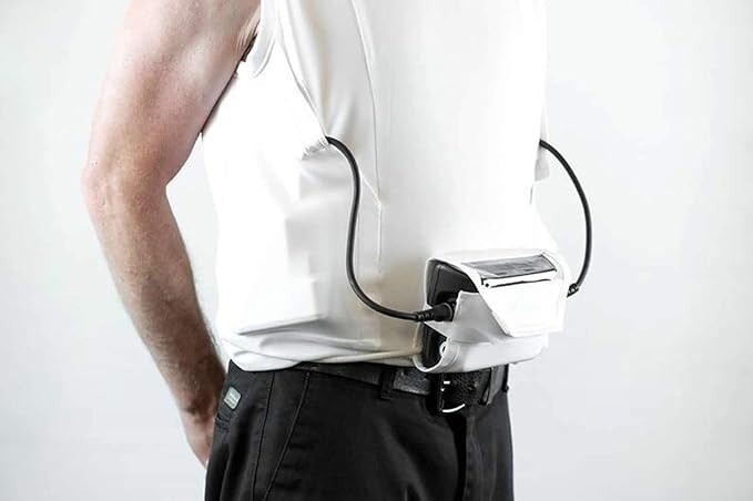 LVAD HeartMate 2 & 3 Sleeveless Tank Top Shirt for Men's With Pockets White S-5X gallery