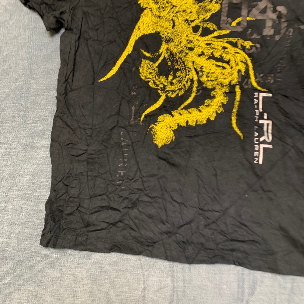 Lauren Ralph Lauren T Shirt Mens Large Black Dragon Graphic Print Short Sleeve gallery