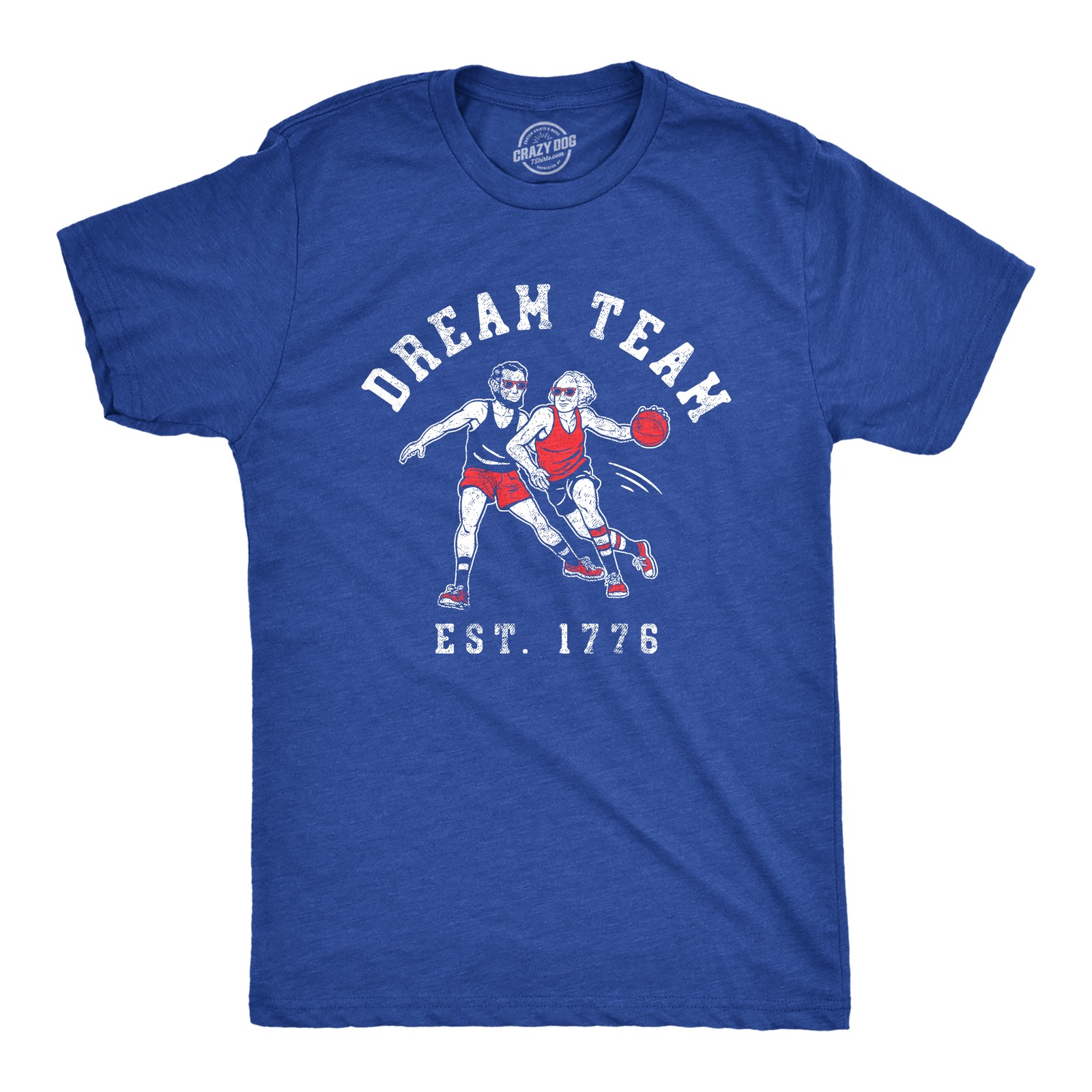 Mens Dream Team 1776 T Shirt Funny George Washington Abe Lincoln Graphic Tee gallery