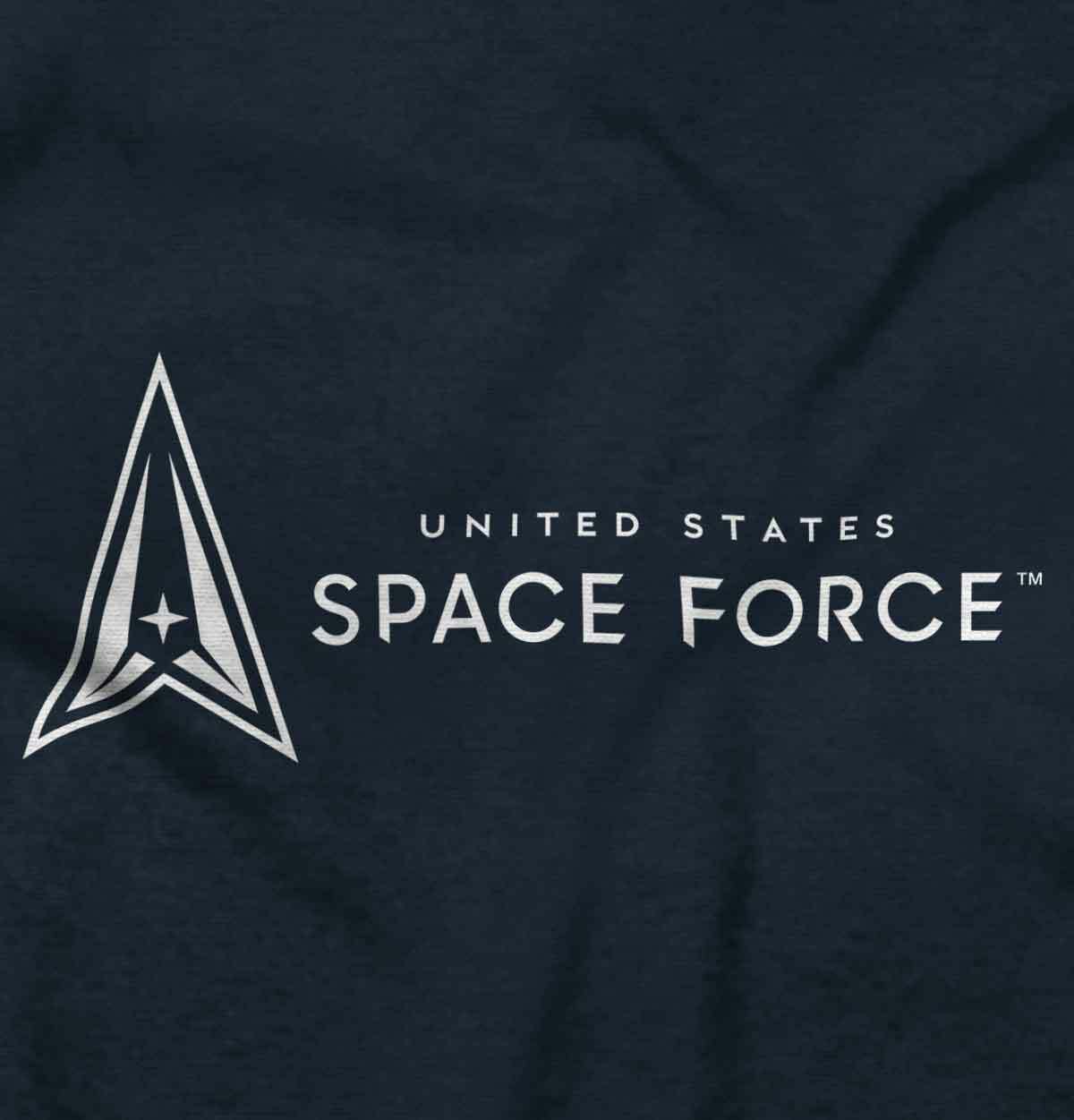 Military United States Space Force USSF Logo Womens or Mens Crewneck T Shirt Tee gallery