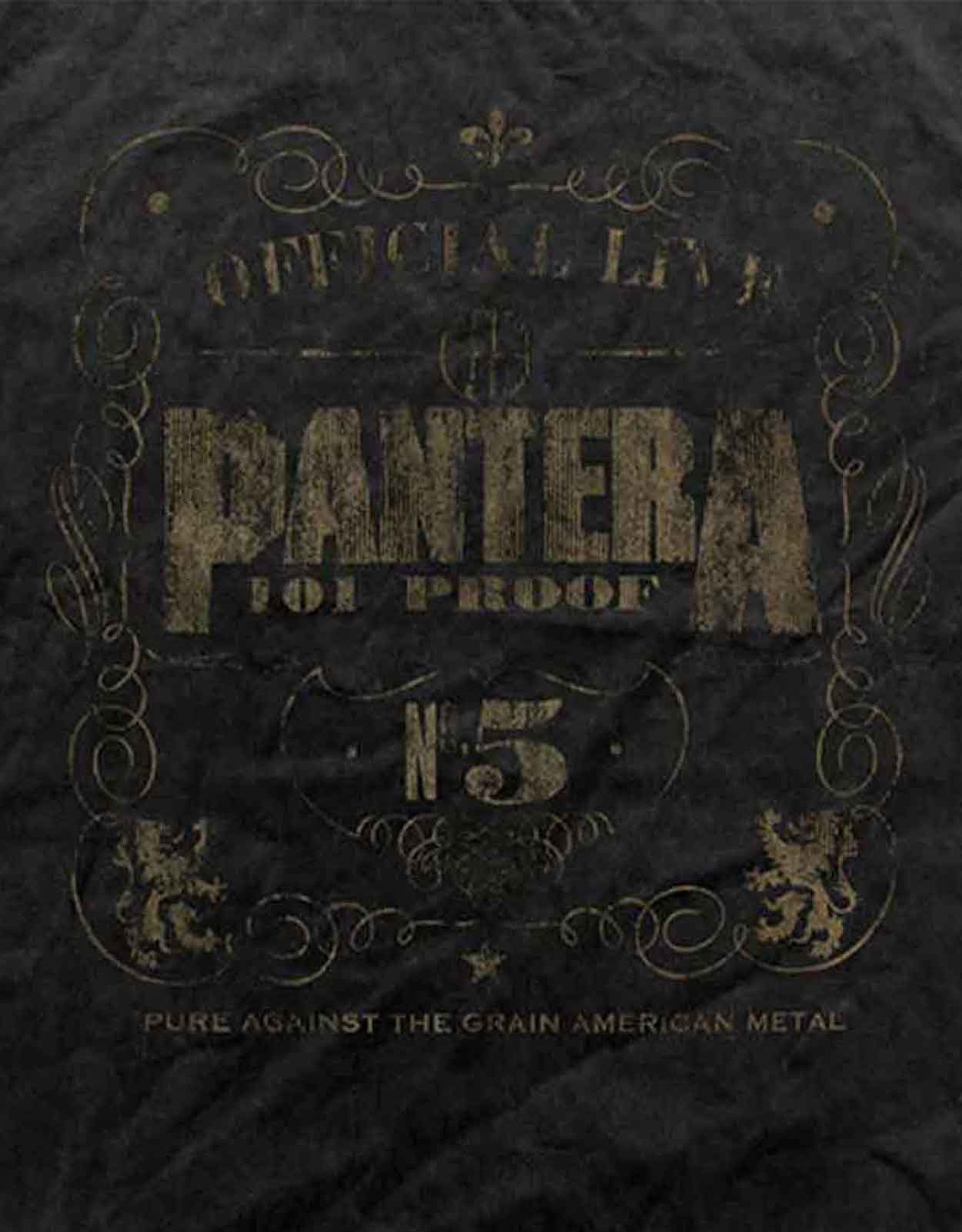 Pantera T Shirt 101 Proof band logo new Official Mens Vintage Finish Black Size gallery