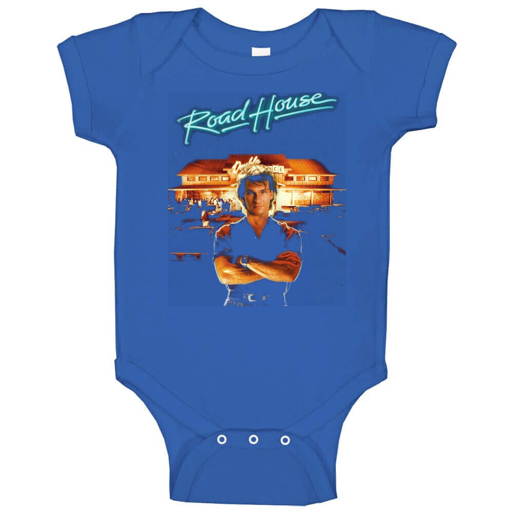 Roadhouse Patrick Swayze Retro 80's Movie Baby One Piece gallery