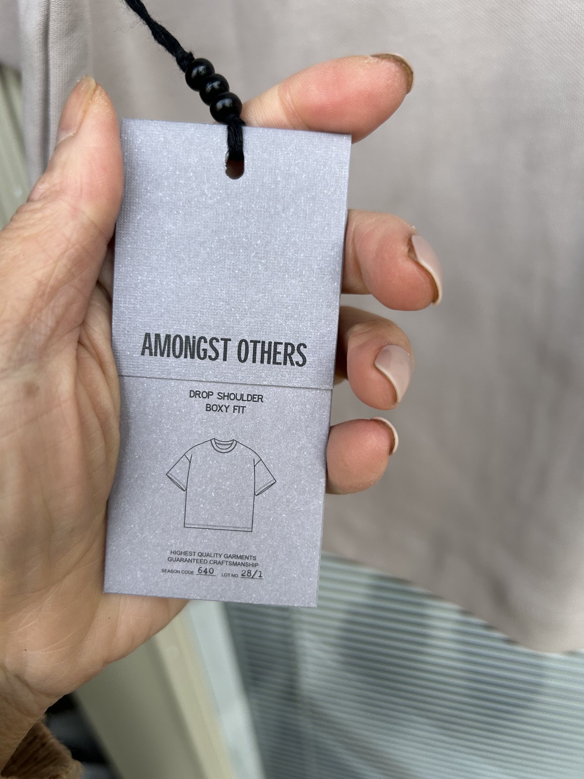 Amongst Others Drop Shoulder Boxy Fit T-Shirt Mens Heavyweight Tee SZ M gallery