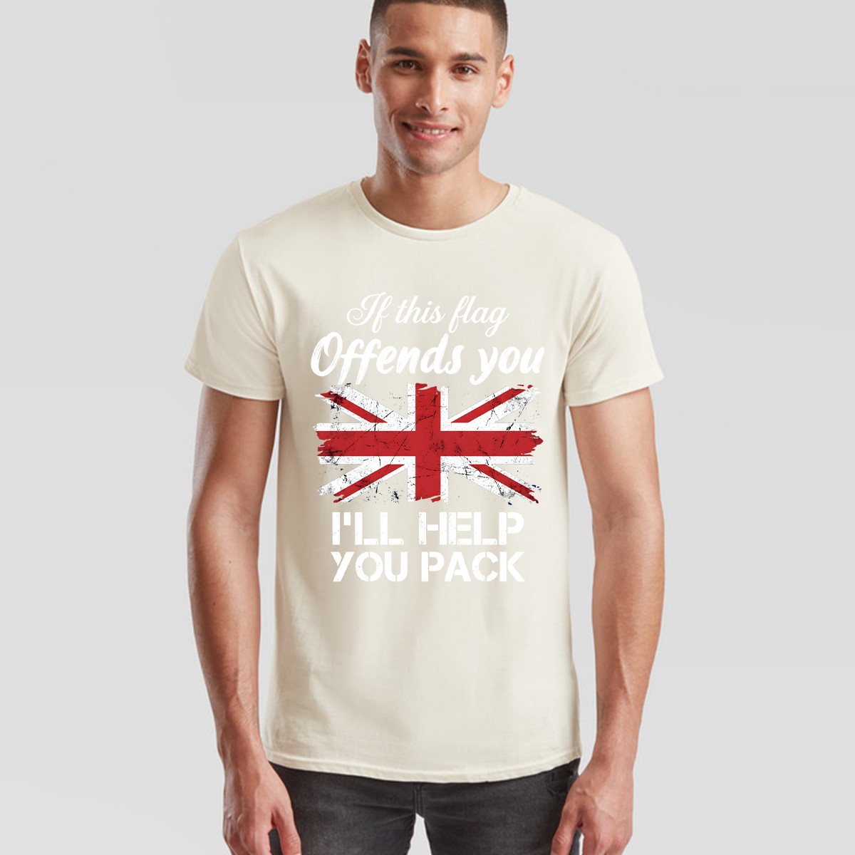 If This Flag Offends You Unisex T Shirt I'll Help You Pack UK Union Jack gallery