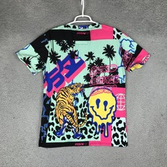 Reason Shirt Mens Medium Multicolor Tiger Smiley Face Surf Graphic Tee Top