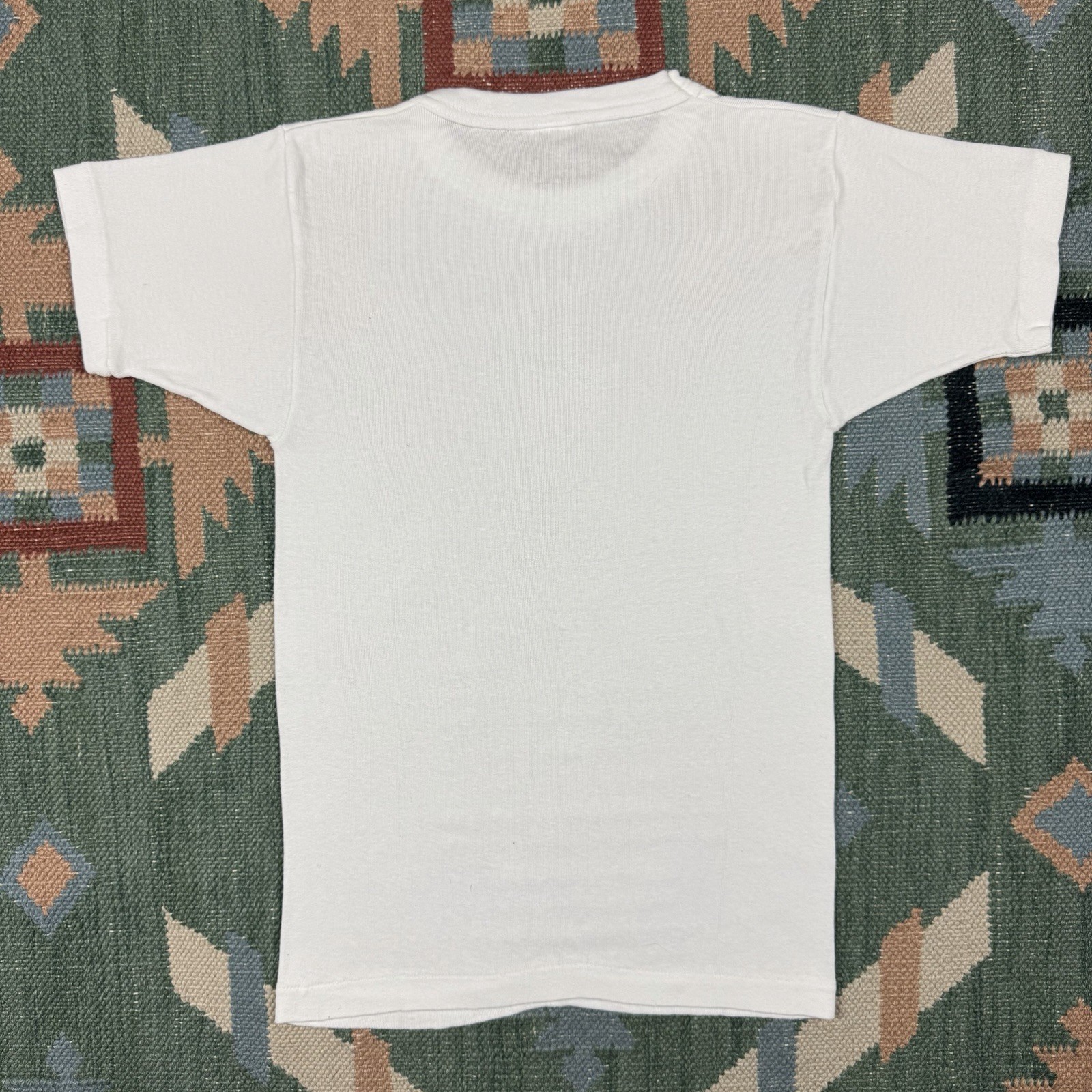 NEW Vintage 50s Tarleton Combed Cotton Workwear Blank White T-Shirt Size 14 gallery