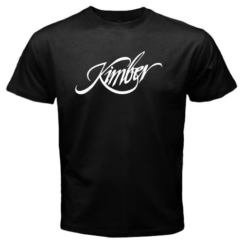 Kimber Guns Firearms White Men’s Black Size S to 5XL