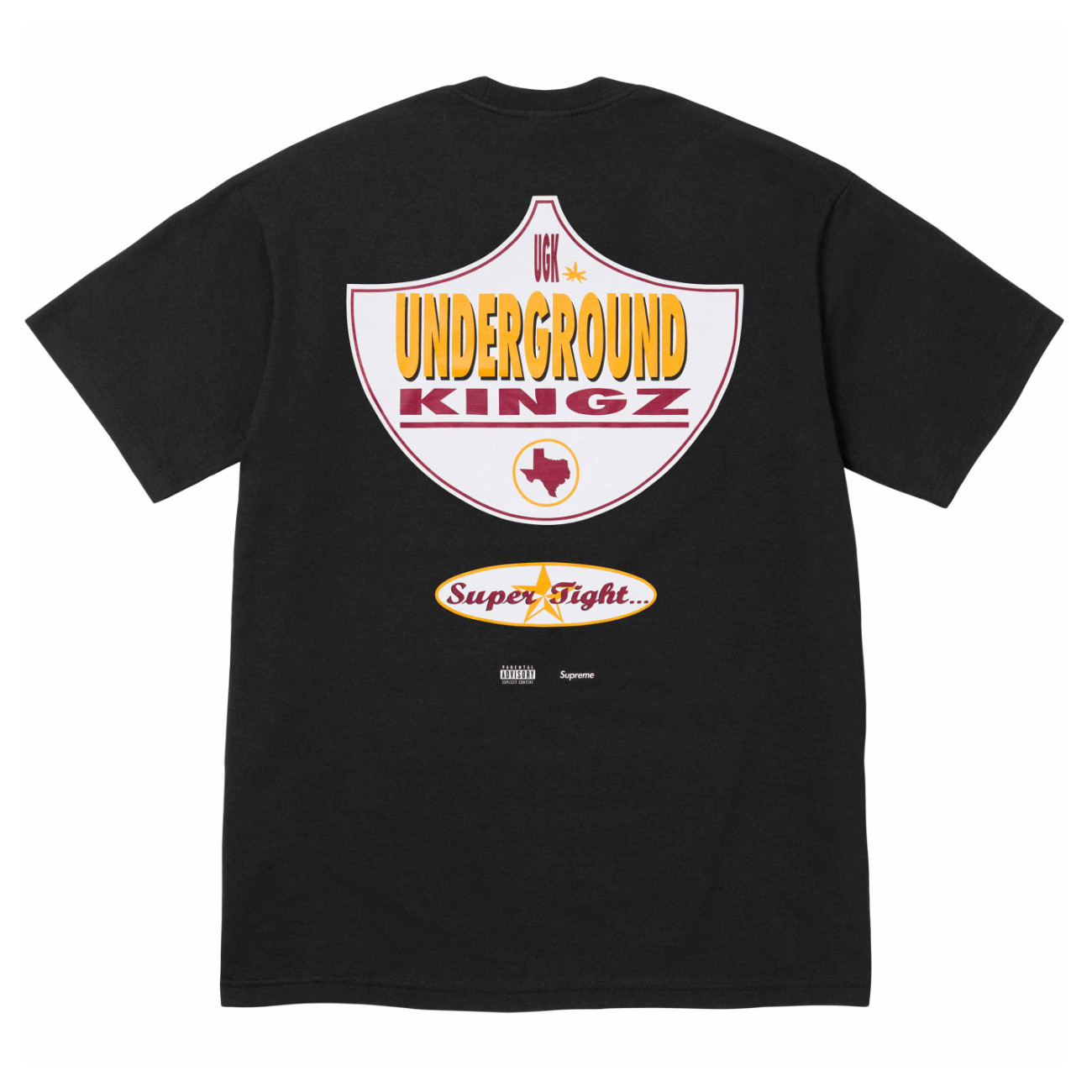 NWT Supreme UGK Super Tight Album Logo T-Shirt Tee Black SS24 Men's L AUTHENTIC gallery