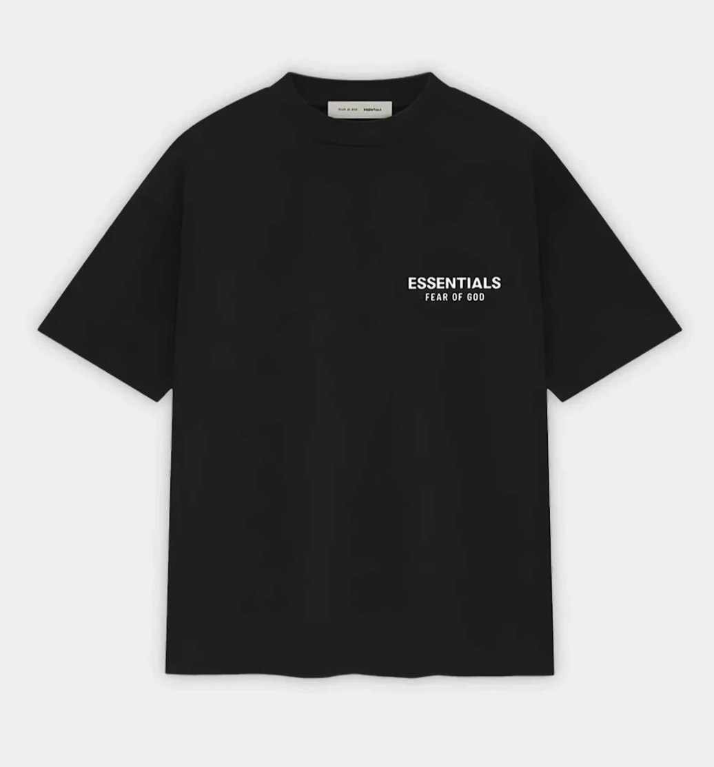 Essentials Fear of God T-Shirt Black 2025 Logo Tee Oversized S-XL New gallery