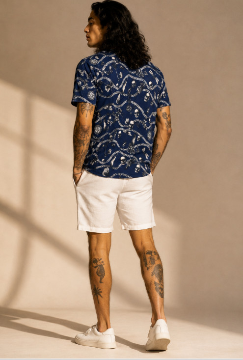 New ALEXANDER MCQUEEN Italy Blue Skull Print Short Sleeve Crewneck T-Shirt Sz S gallery