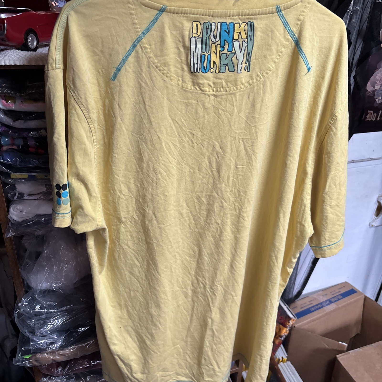 VINTAGE DRUNKNMUNKY MONKEY VS DRAGON T-SHIRT SIZE 2XL gallery