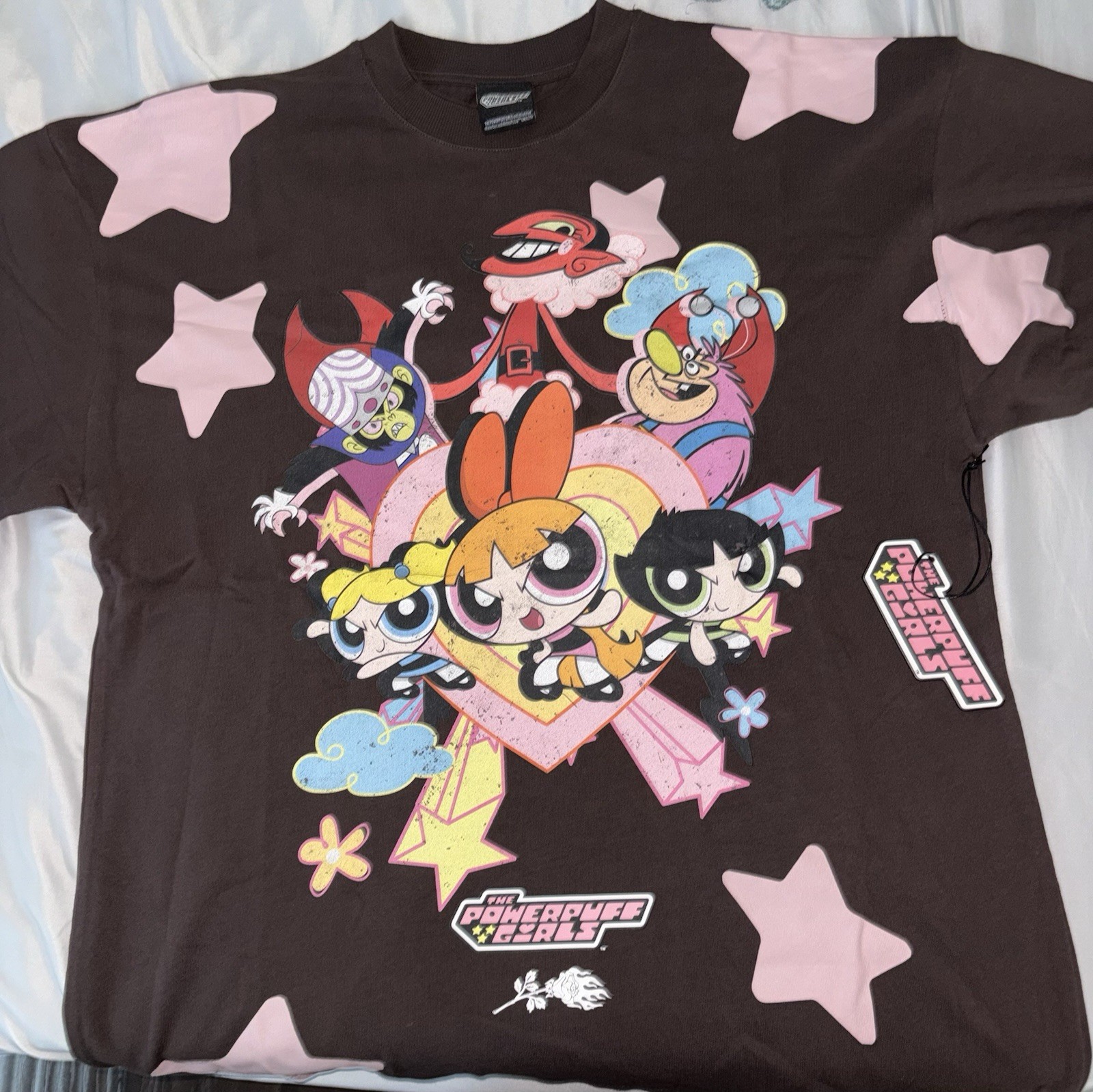 Civil Regime x Powerpuff Girls American Classic Oversized Tee Brown Size L gallery