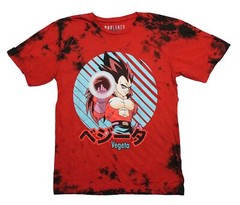 Dragon Ball GT New Adult T-Shirt – Vegeta in Blue Lined Circle Power Ball