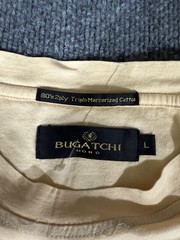 Bugatchi Uomo Shirt Mens Large Beige Mercerized Cotton Crewneck Solid Tee