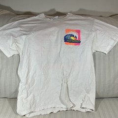 VTG 90s Coppertone Sunscreen L White Short Sleeve Tee T-Shirt Single Stitch U1