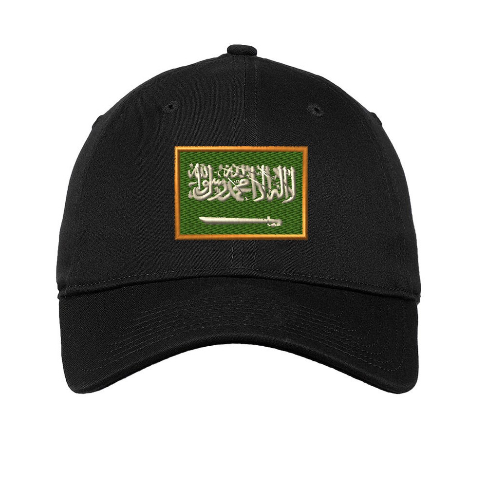 Saudi Arabia Embroidered Soft Low Profile Hat