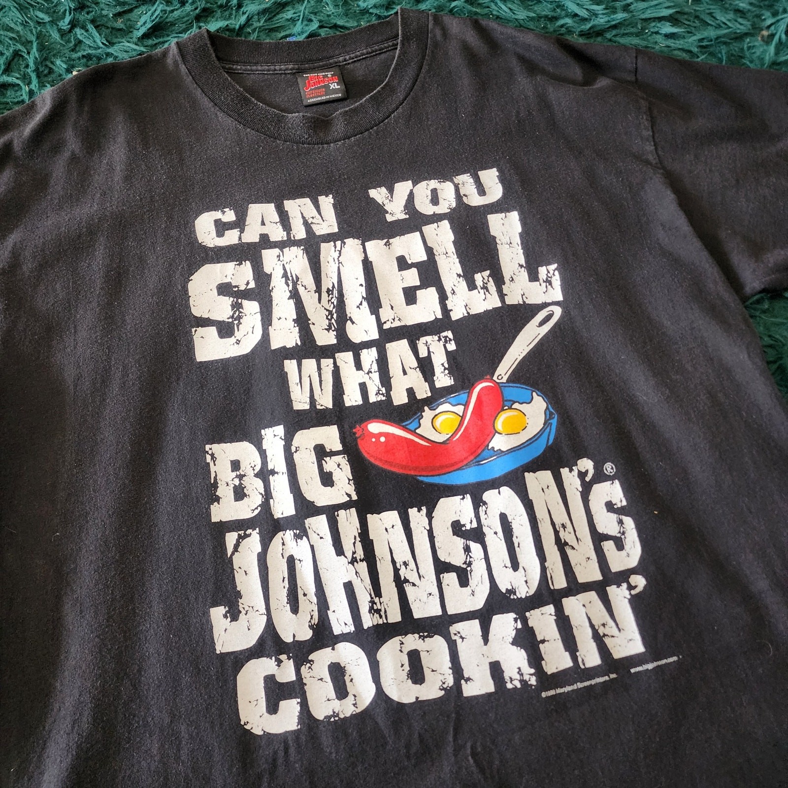 Vintage Big Johnson Tee Can You Smell What Big Johnson’s Cookin 90s XL gallery