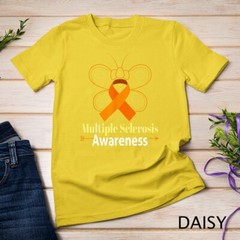 Butterfly Orange Ribbon Multiple Sclerosis Awareness Unisex T-shirt