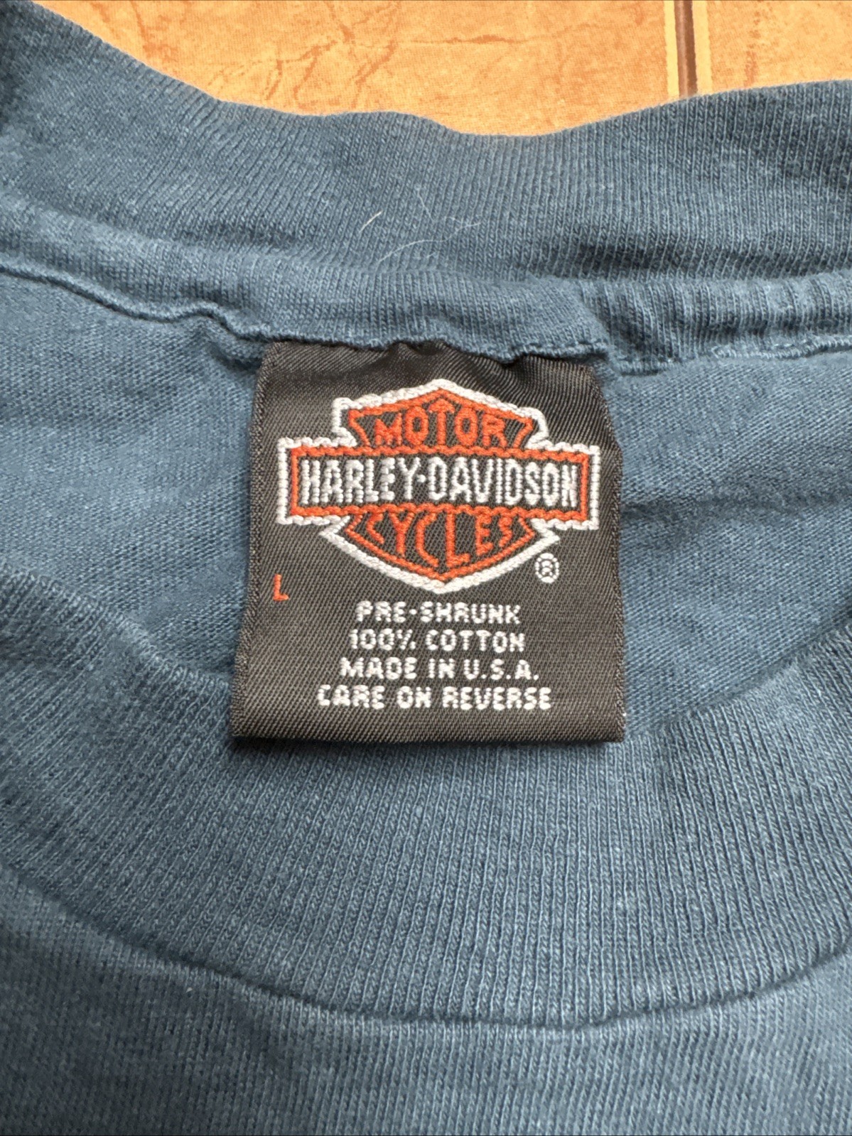 1996 Harley Davidson Single Stitch T-Shirt Sz L West Virginia State Rally Biker gallery