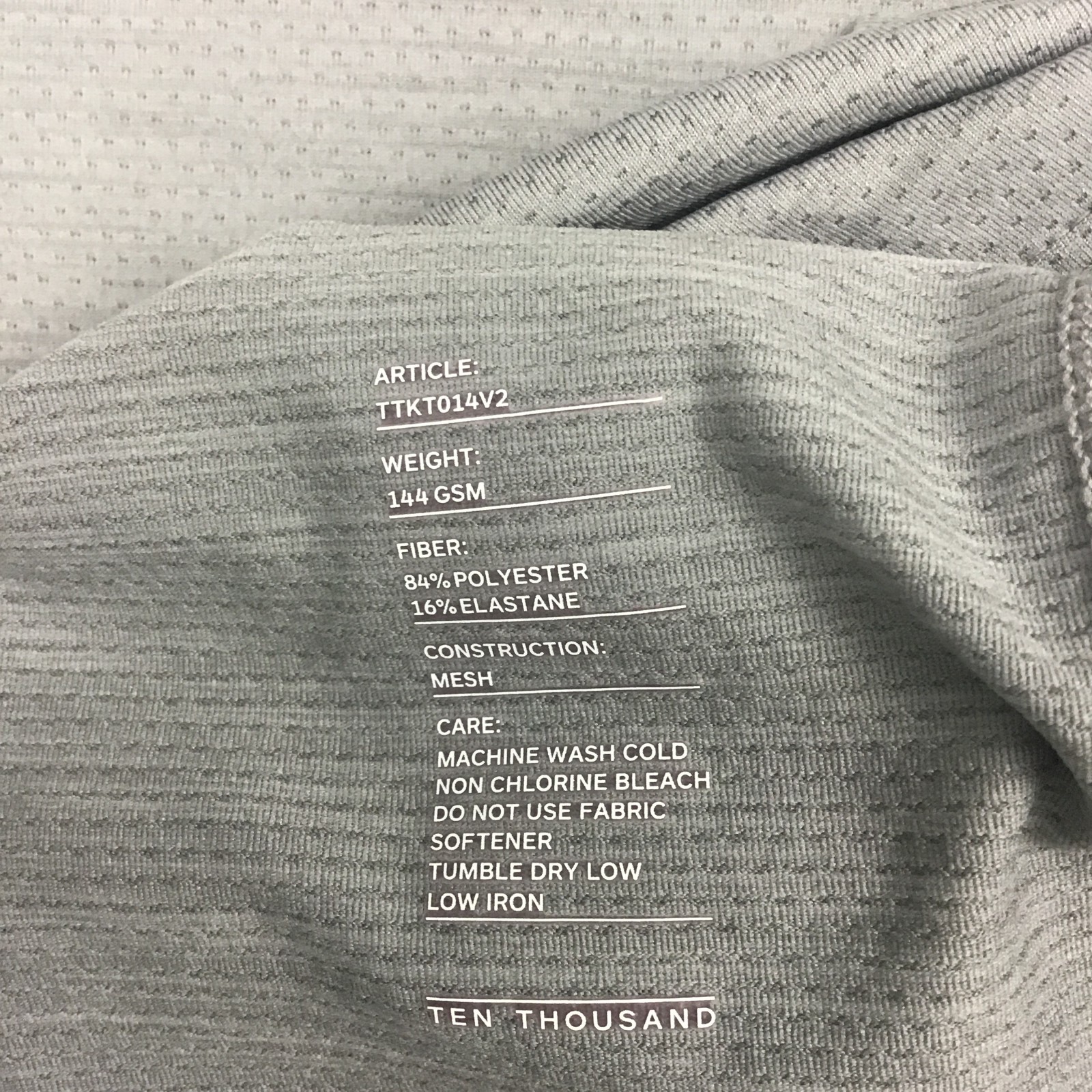 Ten Thousand Shirt Men Large Formal Gray Tee Long Sleeve Pullover Breathable L gallery