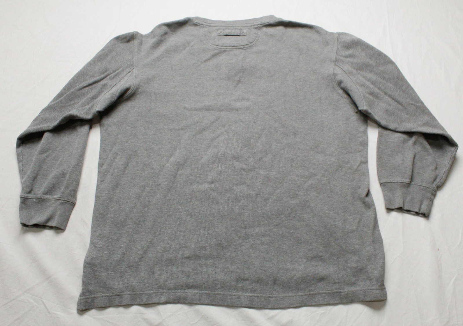 Duluth Trading Co. Men's Waffle Mock Henley Shirt NN7 Heather Grey Medium NWoT gallery